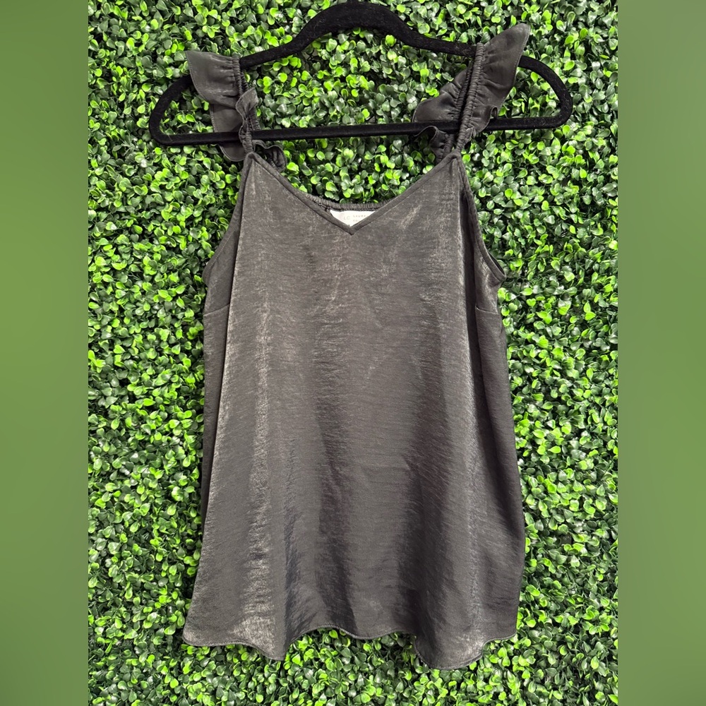 LC Lauren Conrad Charcoal Tank Top